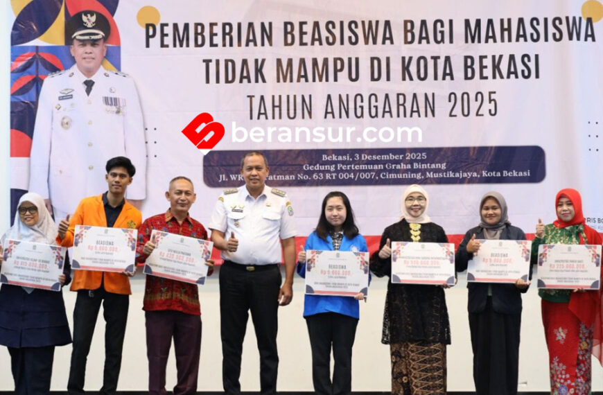 1.470 Mahasiswa Kurang Mampu di Bekasi Terima Beasiswa Pemkot, Dorong Prestasi dan Pengabdian
