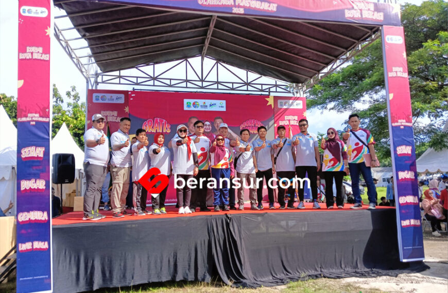 Di Festival Olahraga Masyarakat 2025, KORMI Kota Bekasi Lantik Korcam Se-kota Bekasi