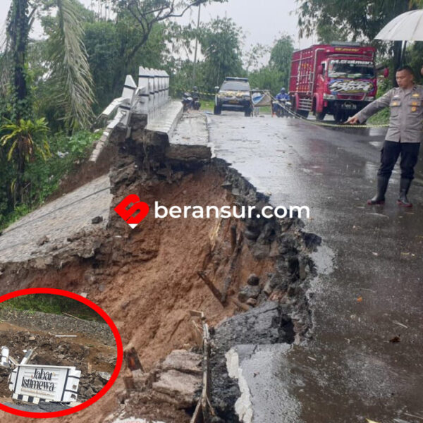 Sebulan diresmikan, Tembok Penahan Tanah “Jabar Istimewa” di Sukabumi Ambruk