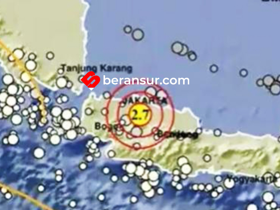Gempa Magnitudo 2,7 Guncang Cikarang, Kabupaten Bekasi