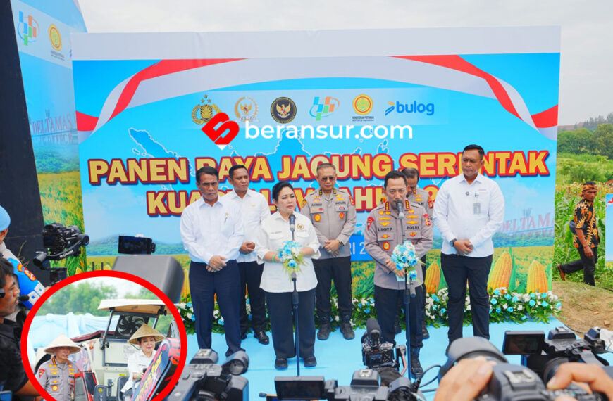 Kaporli Hadiri Panen Raya Jagung Serentak diBekasi, Tegaskan Komitmen Polri Dukung Ketahanan Pangan Nasional