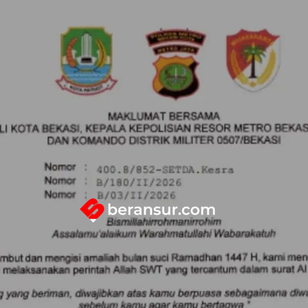 Maklumat Ramadhan di Kota Bekasi: Tempat Hiburan Malam Tutup Sampai Lebaran