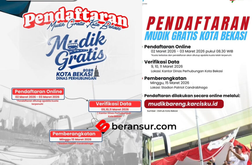 Pemkot Bekasi Buka Pendaftaran Mudik Gratis 2026 Mulai 2 Maret, Cek Syarat dan Link Daftarnya!
