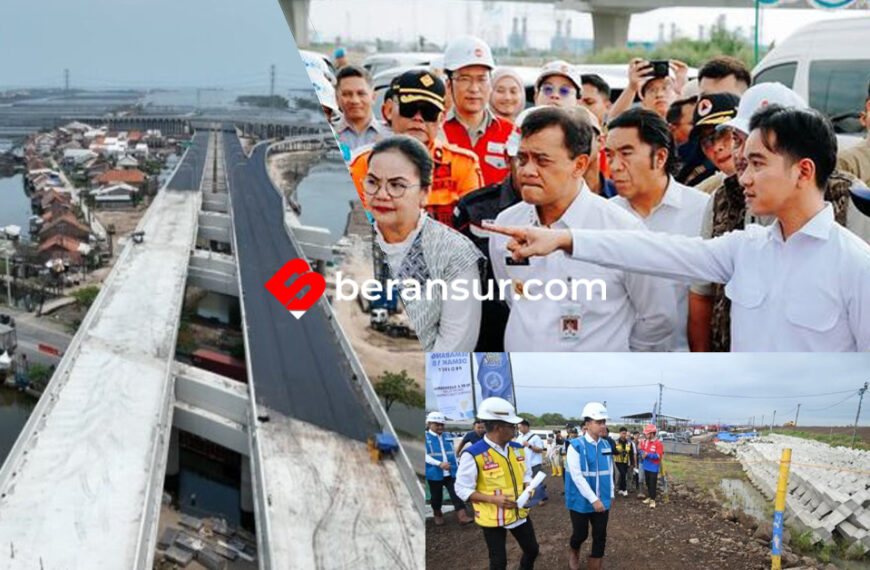 Gibran Meninjau Progres Pembangunan Tol Semarang-Demak Seksi I