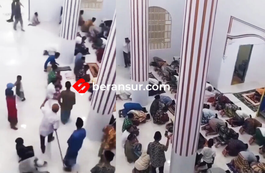 Viral! Salat Tarawih di Pati Berubah Ricuh, Aksi Anak-Anak dan Pria Bertongkat Jadi Sorotan