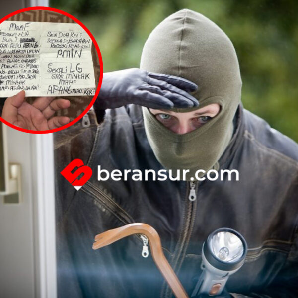 Rumah Dibobol Maling Saat Mudik, Pelaku Tinggalkan Surat yang Bikin Netizen Terharu