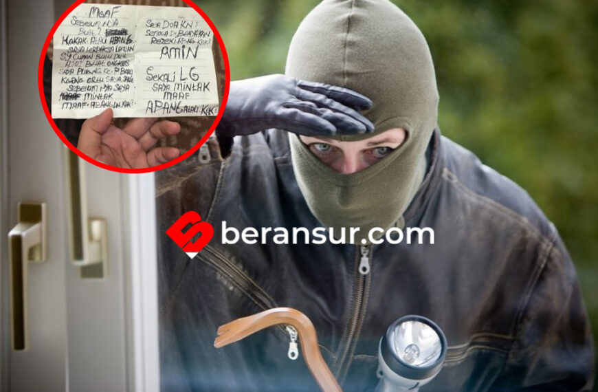 Rumah Dibobol Maling Saat Mudik, Pelaku Tinggalkan Surat yang Bikin Netizen Terharu