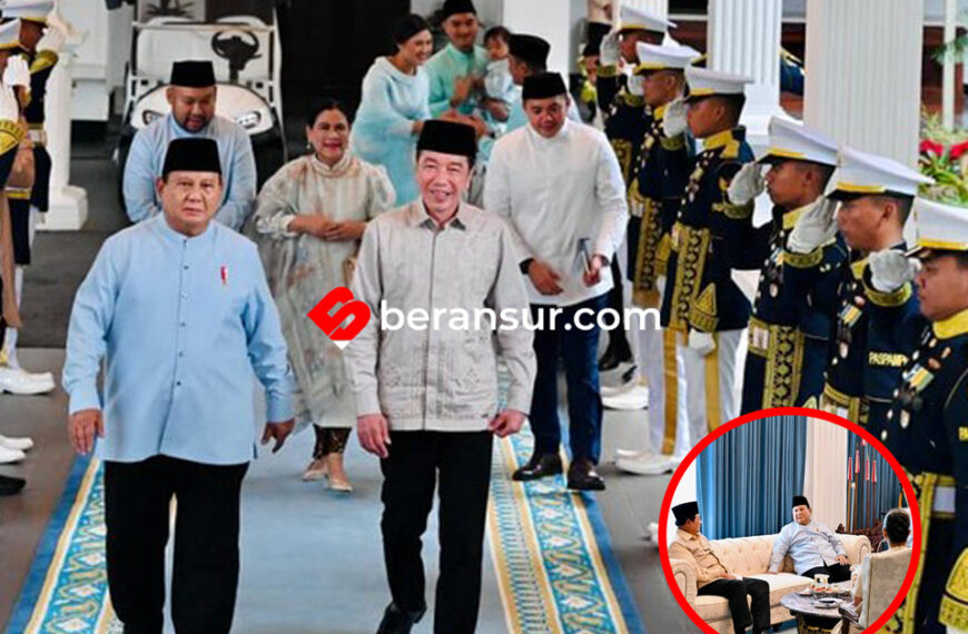 Momen Hangat di Istana: Presiden Prabowo Sambut SBY dan Jokowi dalam Open House Lebaran
