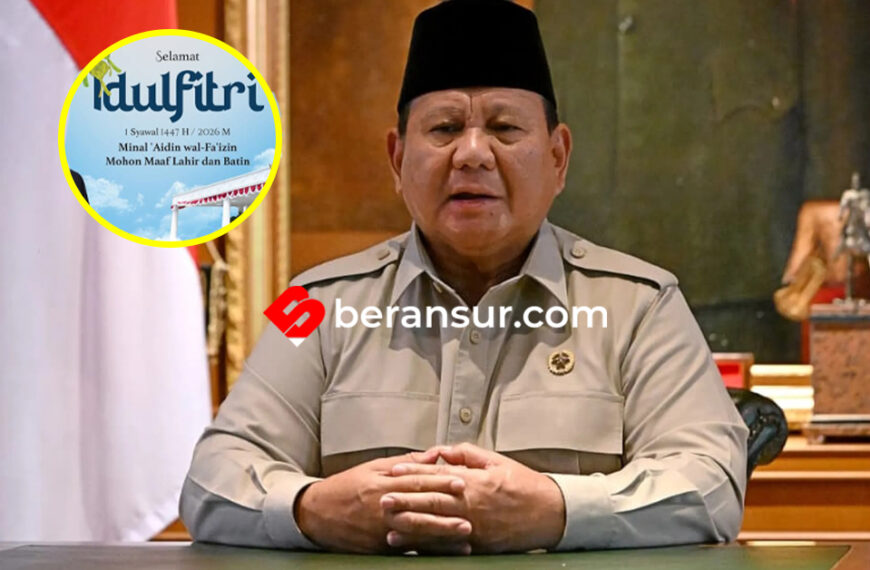 Ucapan Selamat Idul Fitri 1 Syawal 1447 H dari Presiden Republik Indonesia Prabowo Subianto