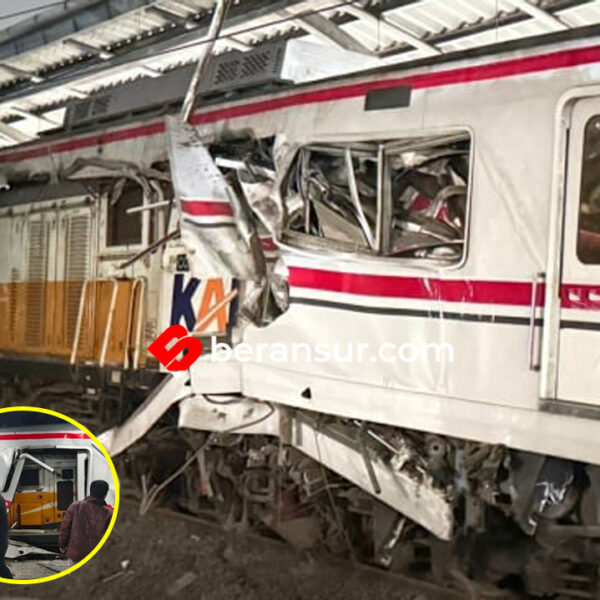 KRL Ditabrak Kereta Argo Bromo Anggrek di Stasiun Bekasi Timur