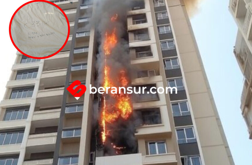 Kebakaran Landa Apartemen Mediterania Jakbar, Penghuni Lempar Baju Berisi Pesan Minta Tolong