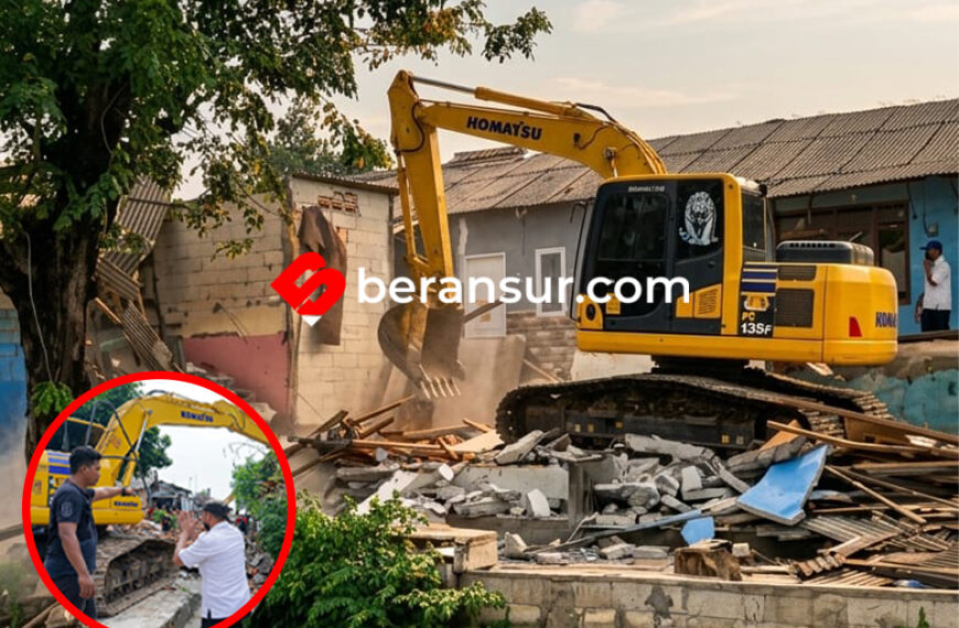 Pemkot Bekasi Tertibkan Puluhan Bangunan Liar di Duren Jaya, Demi Perluas Taman Hijau