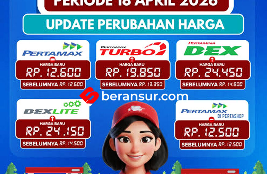 Pertamina resmi Naikkan Harga BBM Per Hari Ini 2026, Simak Harga Selengkapnya