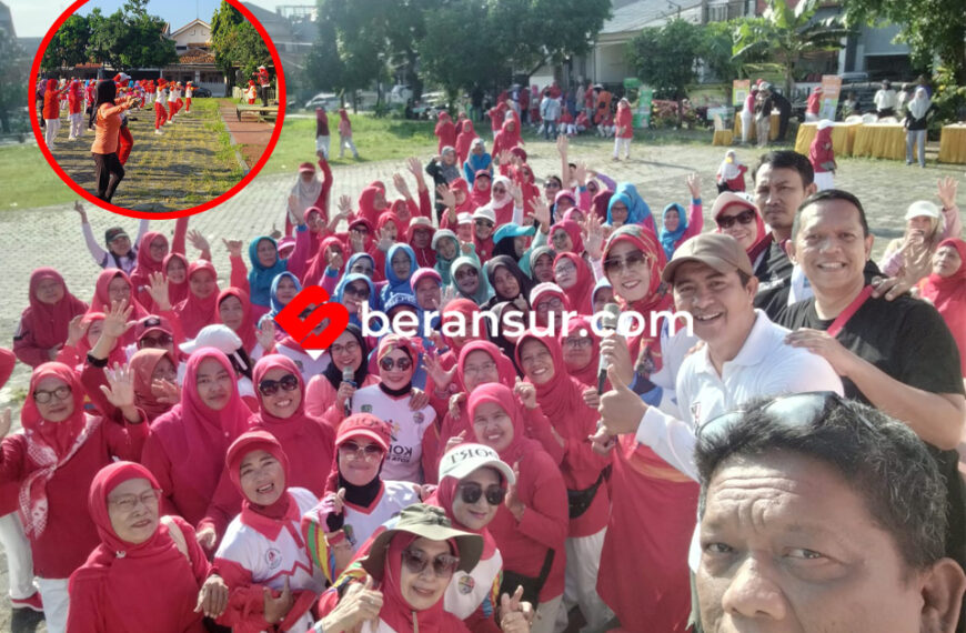 Wujudkan Lansia Bugar bahagia, Lurah Harapan Jaya Dorong Senam Sehat Lansia Di tiap Lapangan Rw