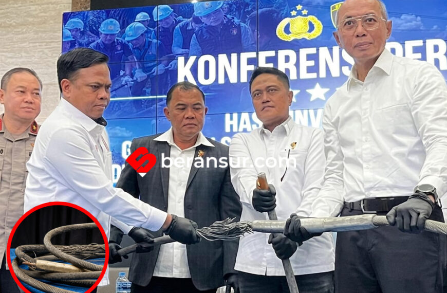 Penampakan Kabel SUTET Putus Diduga Pemicu Listrik Padam Massal di Sumatera