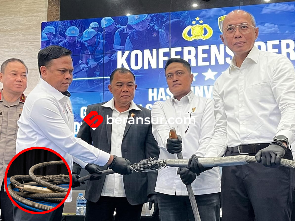 Penampakan Kabel SUTET Putus Diduga Pemicu Listrik Padam Massal di Sumatera