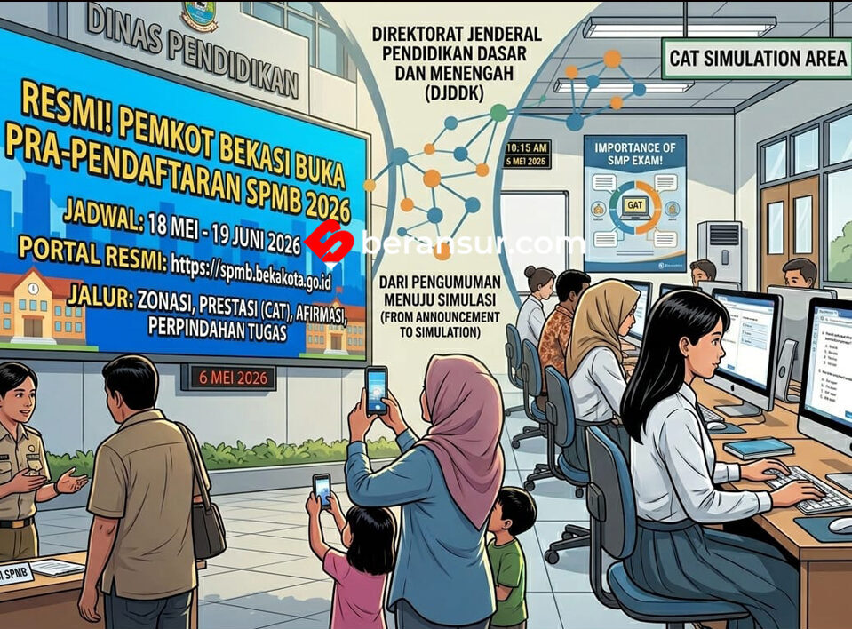 Resmi! Pemkot Bekasi Buka Pra Pendaftaran SPMB 2026: Simak Jadwal, Syarat, dan Kuotanya