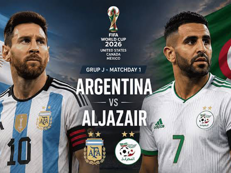 Argentina vs Aljazair : Gelandang Aljazair Yakin Bisa Singkirkan Argentina dan Messi