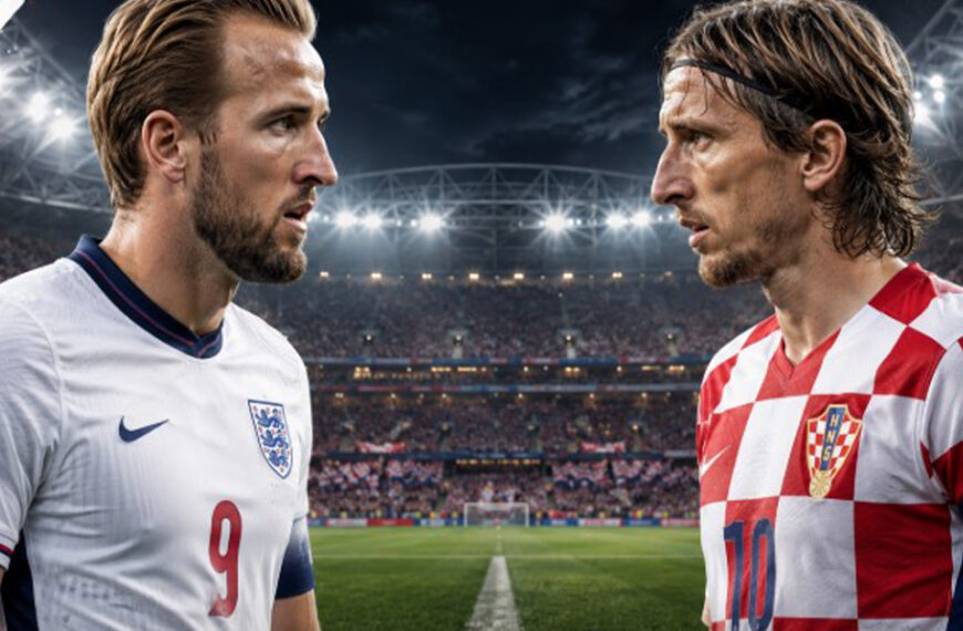 Inggris Tantang Kroasia, Ujian Pertama dalam Ambisi Memburu Gelar Juara Piala Dunia