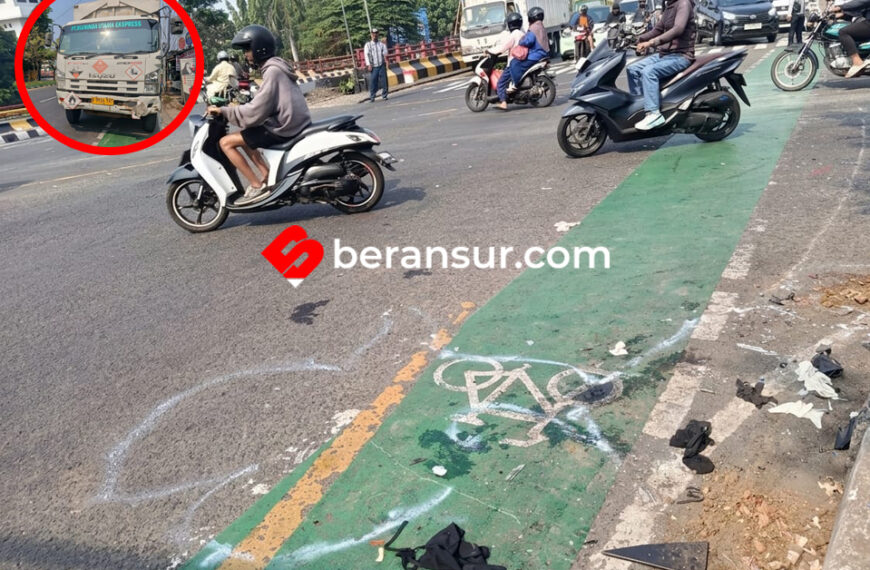 Truk Ekspedisi Tabrak Belasan Motor di Simpang Unisma Bekasi, Satu Pengemudi Ojol Meninggal di TKP
