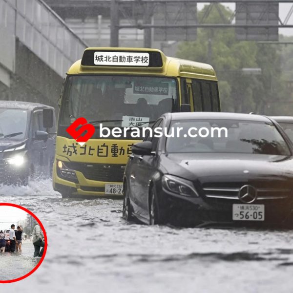 Hujan Ekstrem Lumpuhkan Nagoya Jepang Bak Tsunami, Mobil-mobil Hanyut