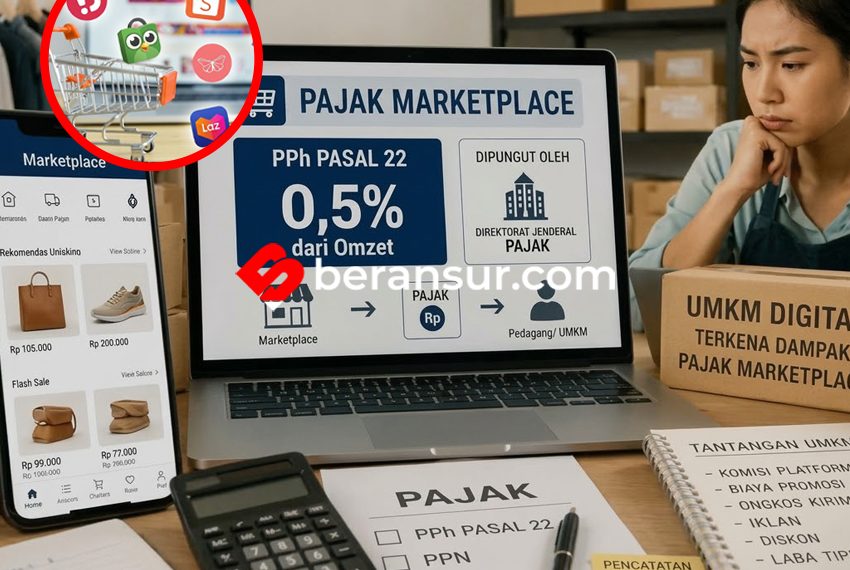 Pajak Marketplace Mulai Berlaku Oktober 2026, Pedagang Online Dipungut 0,5 Persen